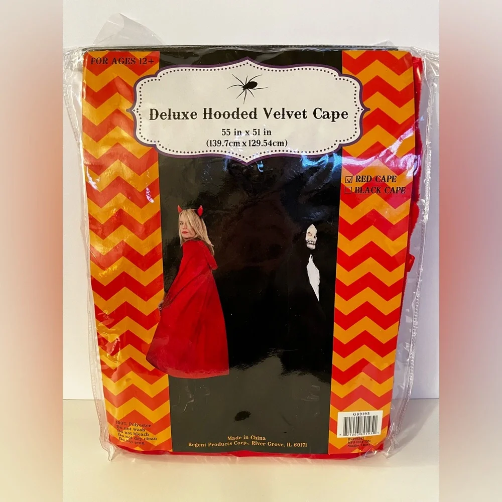 Deluxe Hooded Velvet Cape